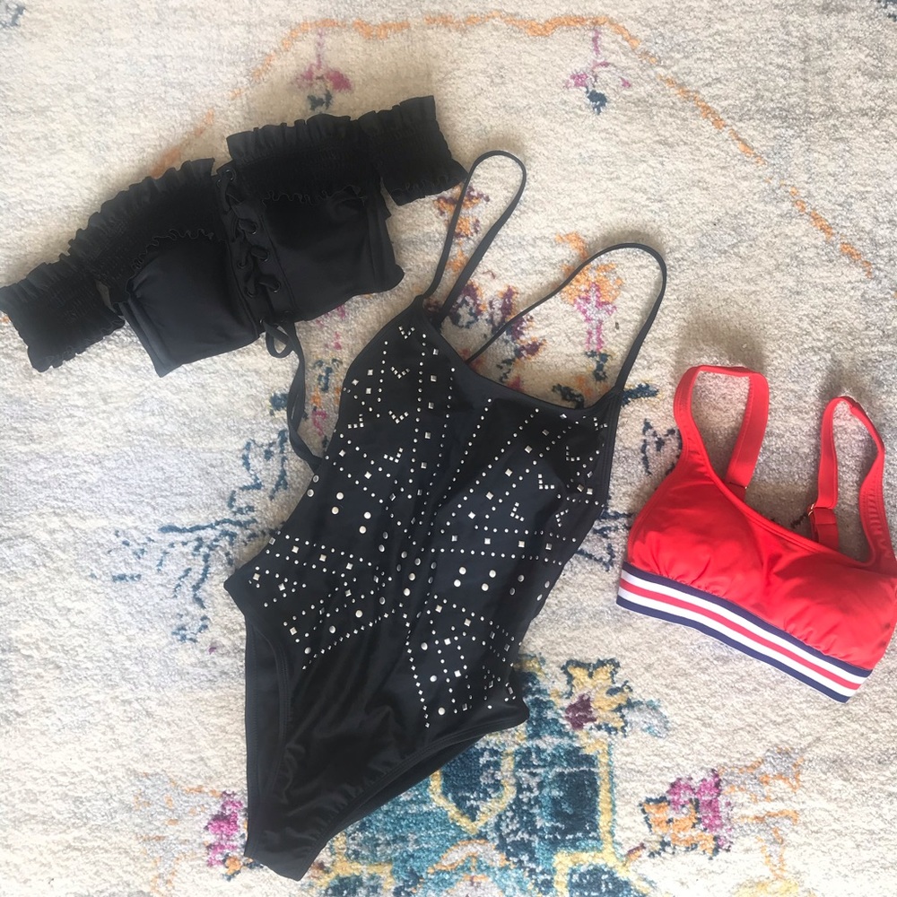 xhilaration XS bikini one piece bundle lot